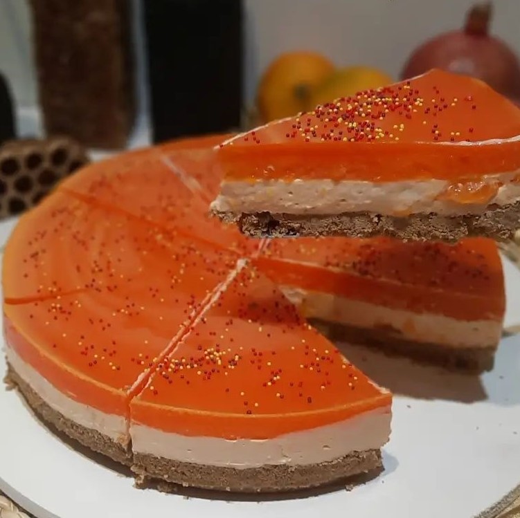 طرز تهیه چیز کیک خرمالو