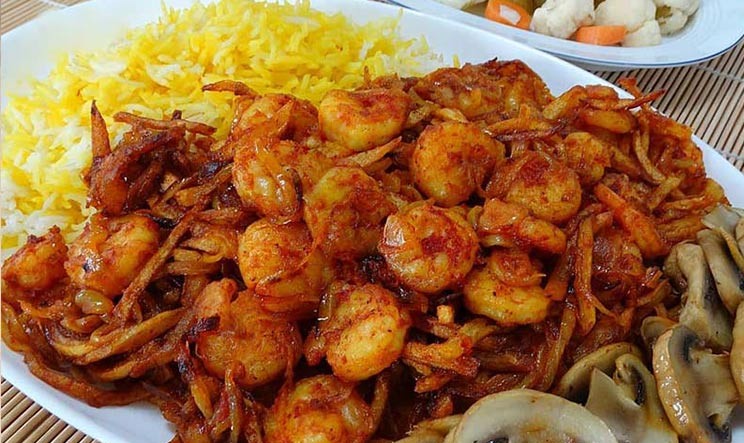 طرز تهیه دو پیازه میگو